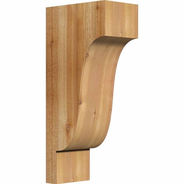 Ekena Millwork Newport Rough Sawn Corbel, Western Red Cedar, 6"W x 10"D x 22"H COR06X10X22NEW00RWR - main